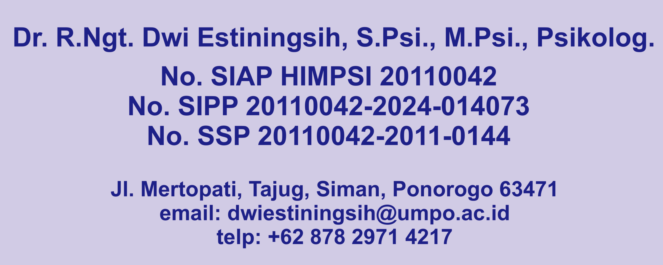 Papan nama Estiningsih Psikologi-1 client-image